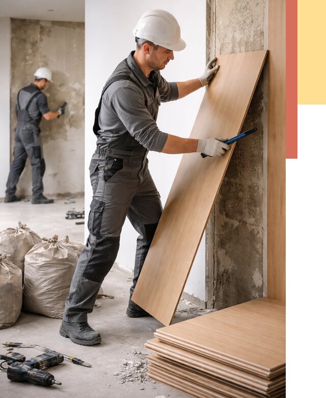 Демонтаж стеновых панелей в Лениногорске от 3612 руб. за м² быстро и недорого | ОТДЕЛОЧНИК-Лнр