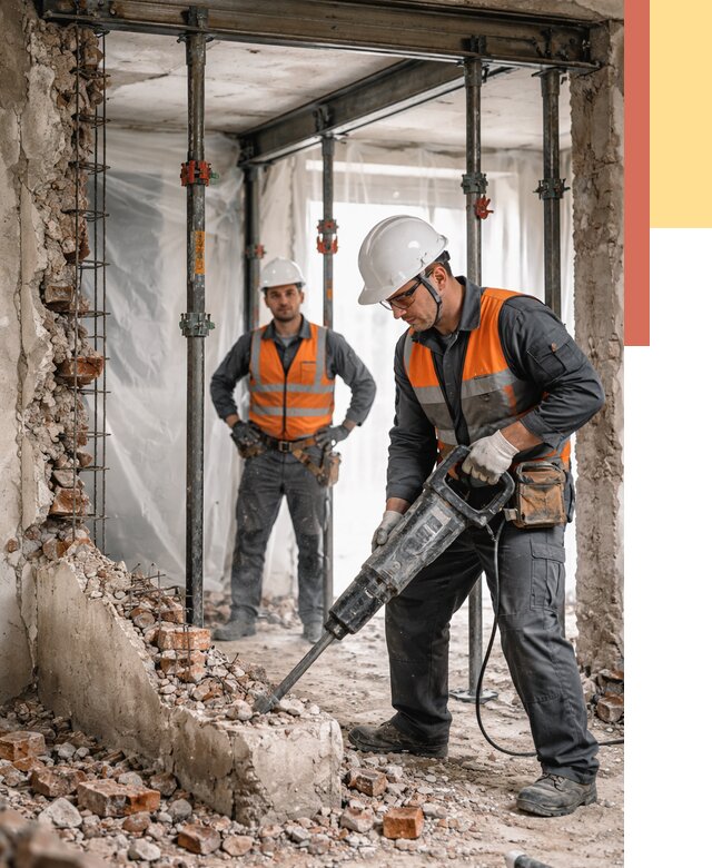 Снос несущих стен в Лениногорске от 10578 руб. — демонтаж несущей стены под ключ | ОТДЕЛОЧНИК-Лнр