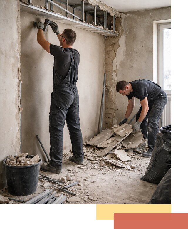 Демонтаж короба из гипсокартона в Лениногорске быстро и аккуратно