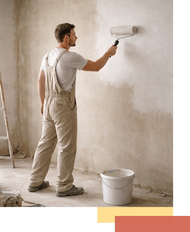 Грунтовка стен под отделку в Лениногорске профессиональным раствором