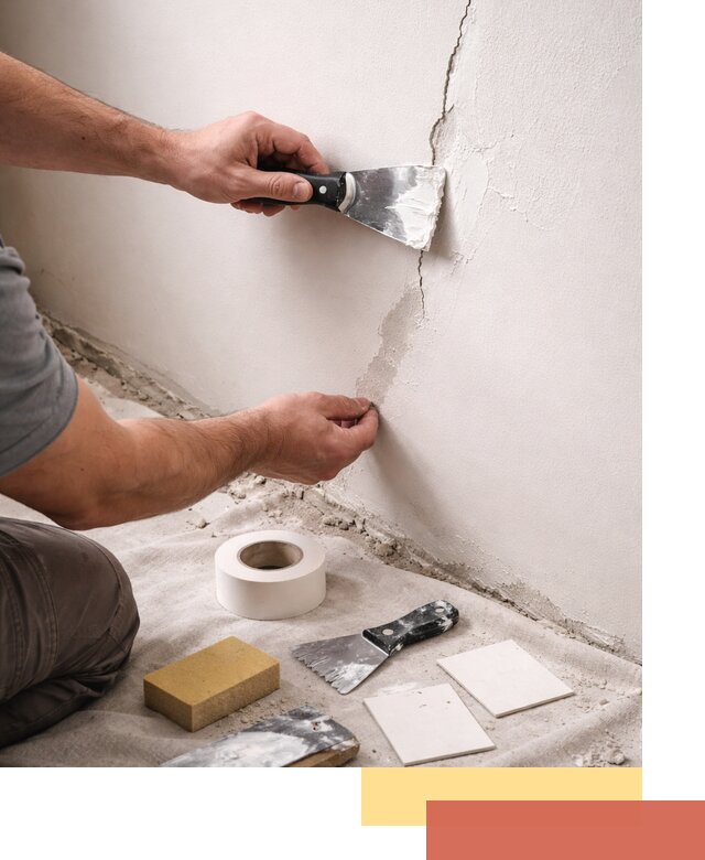 Заделка трещин и сколов в стенах и потолках в Лениногорске