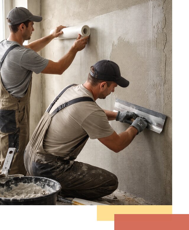 Армирование стен стеклосеткой в Лениногорске для прочной отделки