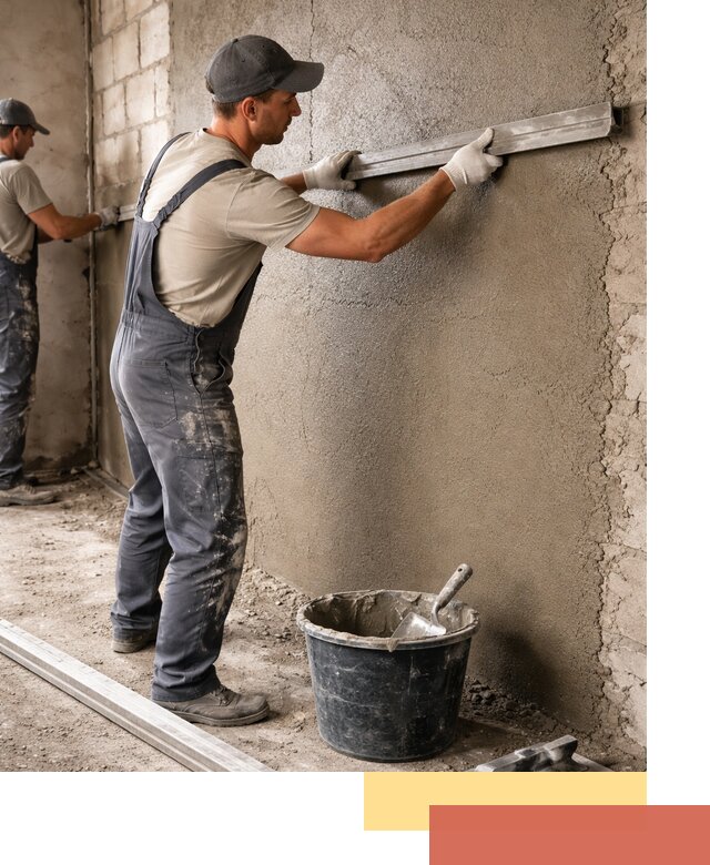 Штукатурка стен цементно-песчаная в Лениногорске профессионально