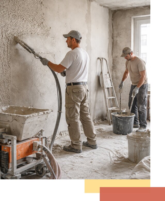 Машинная штукатурка стен в Лениногорске — быстро и качественно