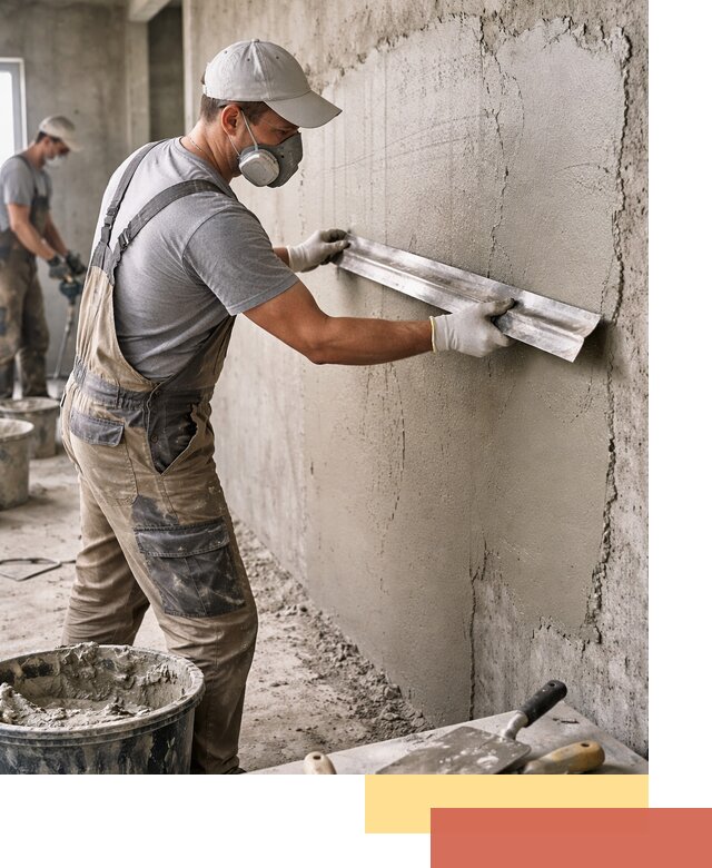 Штукатурка бетонных стен в Лениногорске качественно и долговечно