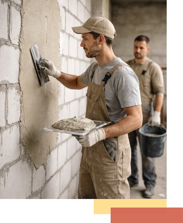 Штукатурка стен из газобетона в Лениногорске под ключ