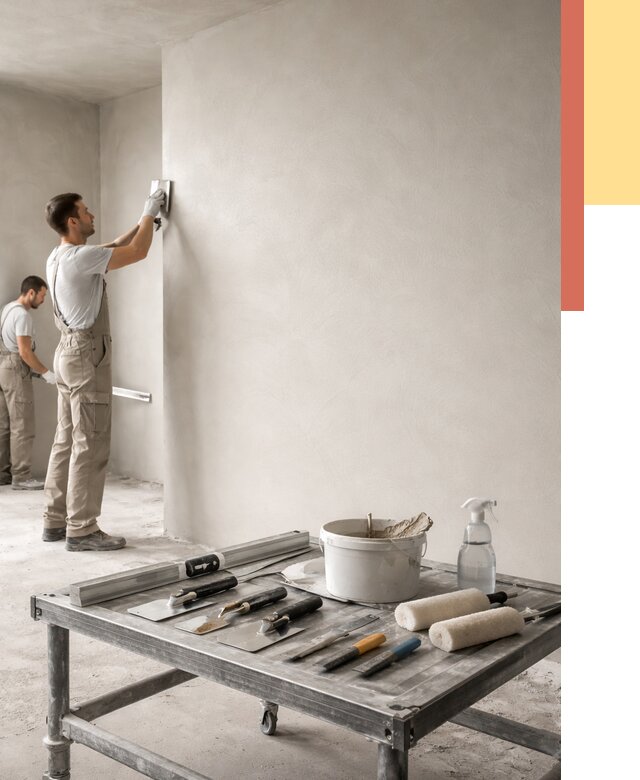 Штукатурка стен под покраску в Лениногорске от 4644 руб./м² — качественно и недорого | ОТДЕЛОЧНИК-Лнр