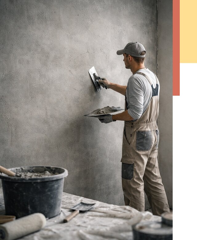 Декоративная штукатурка под бетон в Лениногорске от 2580 руб./м² — нанесение под ключ | ОТДЕЛОЧНИК-Лнр