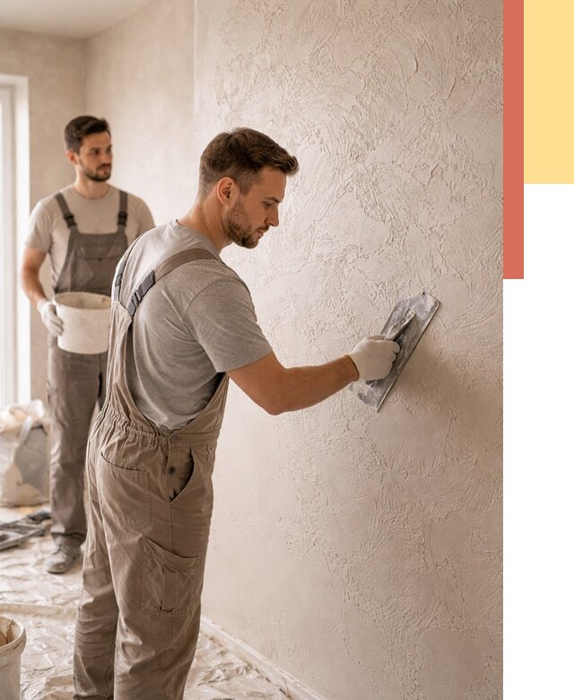 Фактурная штукатурка стен в Лениногорске от 4334 руб./м² — заказать под ключ | ОТДЕЛОЧНИК-Лнр