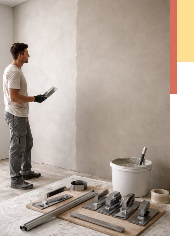 Нанесение микроцемента на стены в Лениногорске от 3302 руб./м2 под ключ | ОТДЕЛОЧНИК-Лнр