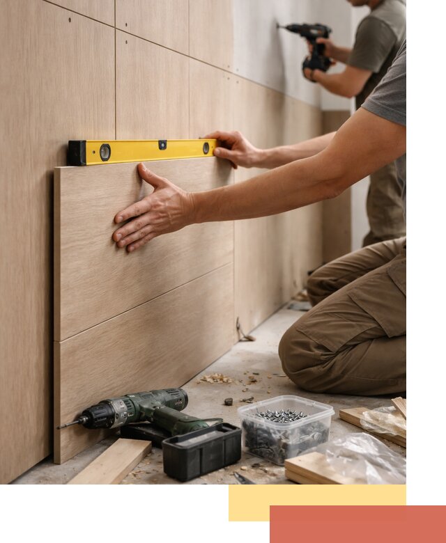 Профессиональный монтаж МДФ панелей на стены в Лениногорске