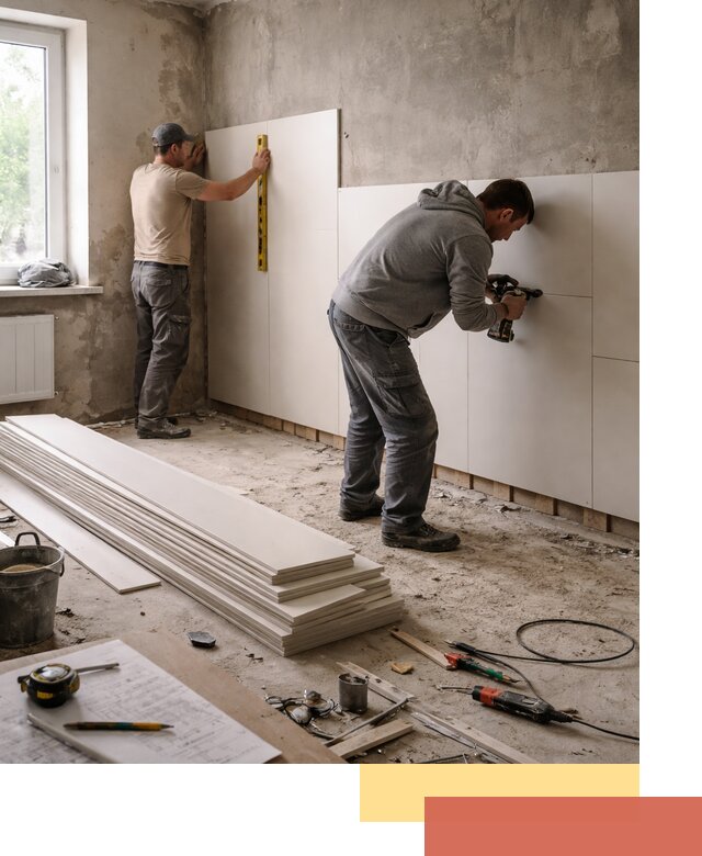 Монтаж ПВХ панелей на стены в Лениногорске качественно и быстро