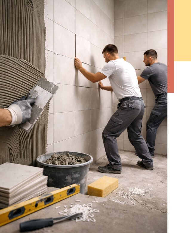 Укладка плитки на стены в Лениногорске от 877 руб. — качественно и недорого | ОТДЕЛОЧНИК-Лнр