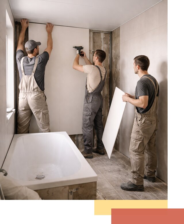 Отделка ванной панели ПВХ профессионально в Лениногорске