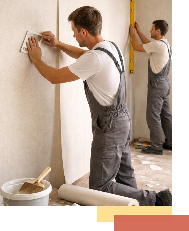 Поклейка бумажных обоев в Лениногорске качественно и недорого