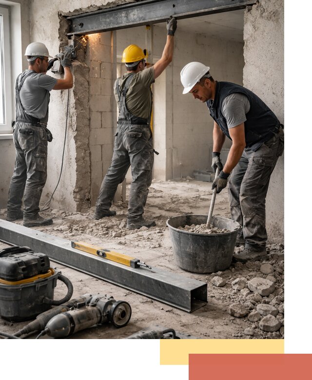 Создание проемов в стенах и несущих конструкциях в Лениногорске