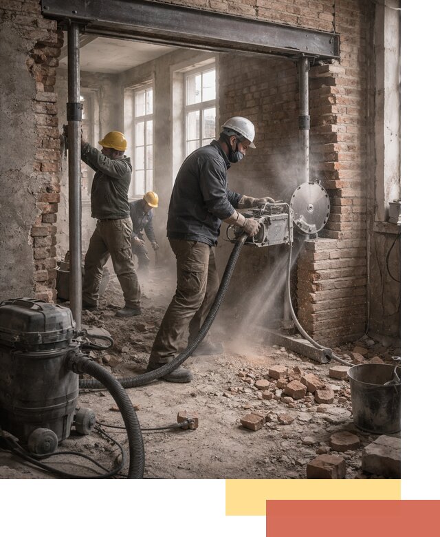 Прорезка проема в стене под дверной или оконный проем в Лениногорске