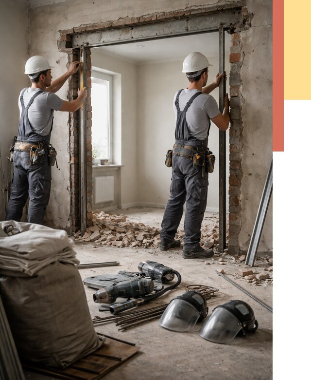 Расширение дверного проема в Лениногорске от 12900 руб. под ключ | ОТДЕЛОЧНИК-Лнр