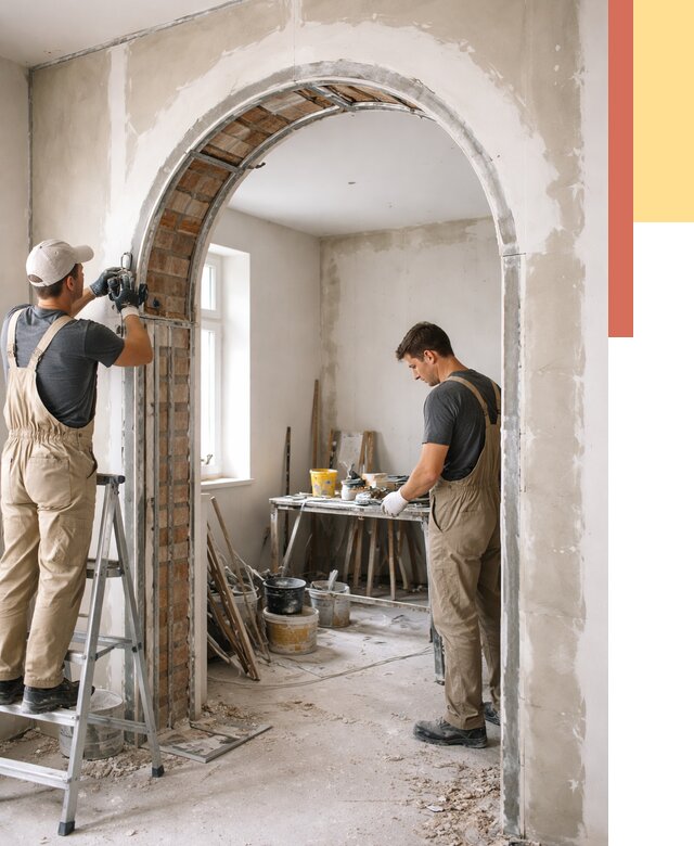 Устройство арочного проема в Лениногорске от 9804 руб. под ключ — быстро и недорого | ОТДЕЛОЧНИК-Лнр