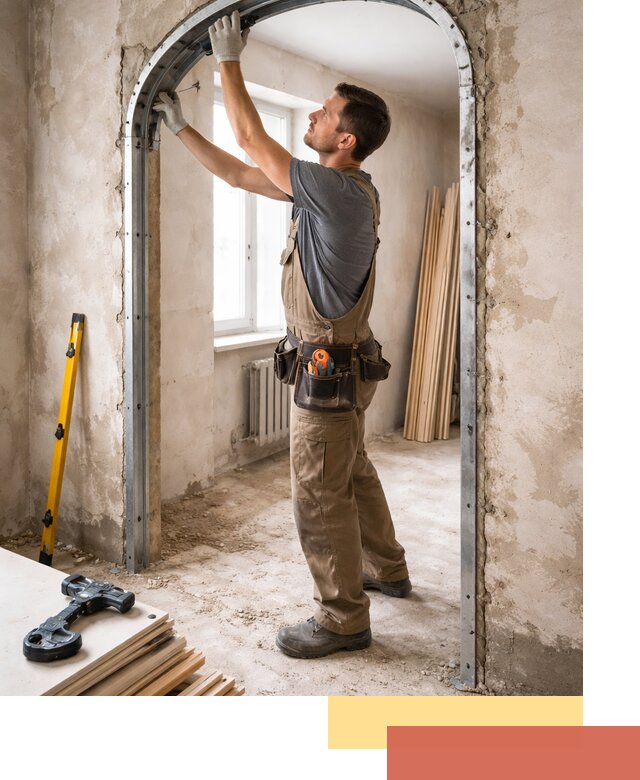 Устройство арочного проема в Лениногорске под ключ