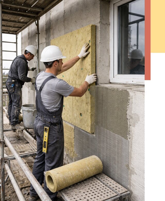 Утепление стен в Лениногорске от 4438 руб. под ключ — быстро и недорого | ОТДЕЛОЧНИК-Лнр