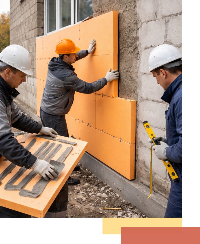 Утепление фасада пеноплексом под ключ в Лениногорске