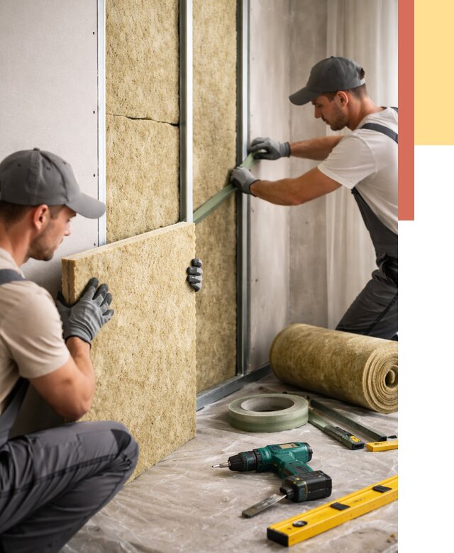 Шумоизоляция стен в Лениногорске под ключ от 1909 руб. | ОТДЕЛОЧНИК-Лнр