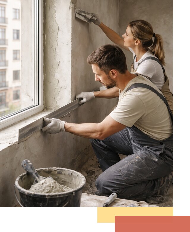 Штукатурка откосов дверей и окон профессионально в Лениногорске