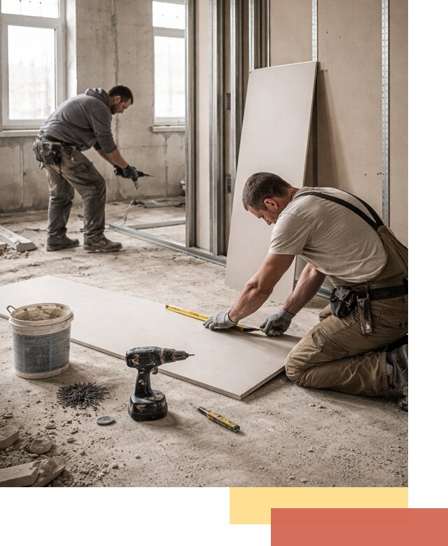 Кладка перегородок из ПГП под ключ в Лениногорске