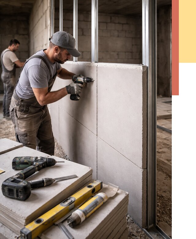 Кладка влагостойких перегородок ПГП в Лениногорске от 1238 руб. под ключ | ОТДЕЛОЧНИК-Лнр