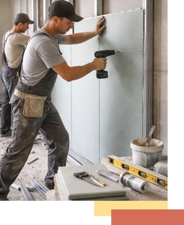 Кладка влагостойких перегородок ПГП в Лениногорске