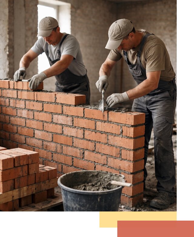 Кладка кирпичных перегородок под ключ в Лениногорске