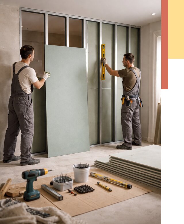 Перегородка из влагостойкого гипсокартона в Лениногорске от 4954 руб. — монтаж под ключ | ОТДЕЛОЧНИК-Лнр