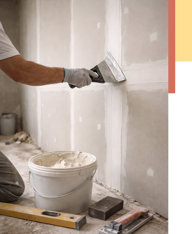 Шпаклевка перегородок из гипсокартона в Лениногорске от 2580 руб. — услуги ОТДЕЛОЧНИК-Лнр