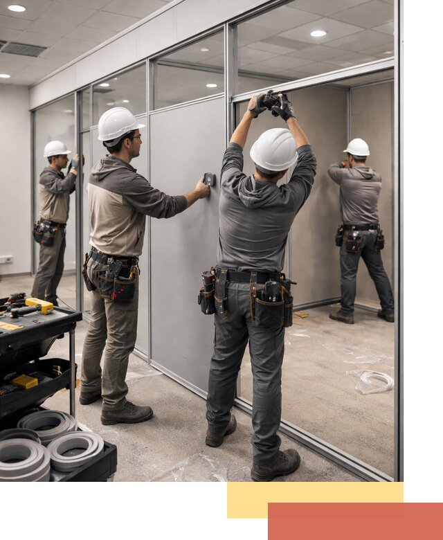 Мобильные офисные перегородки под ключ в Лениногорске