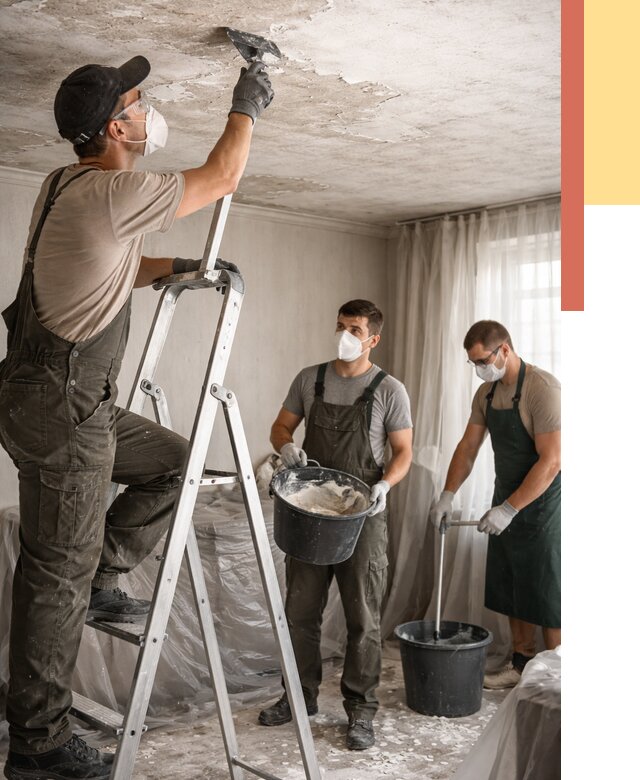 Удаление побелки с потолка в Лениногорске от 2580 руб. быстро и недорого | ОТДЕЛОЧНИК-Лнр