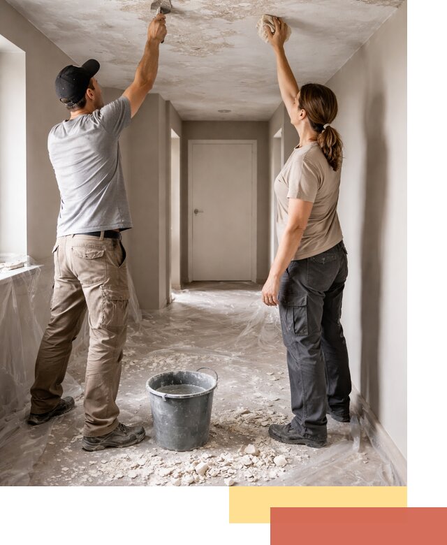 Удаление побелки с потолка в Лениногорске — быстро и аккуратно