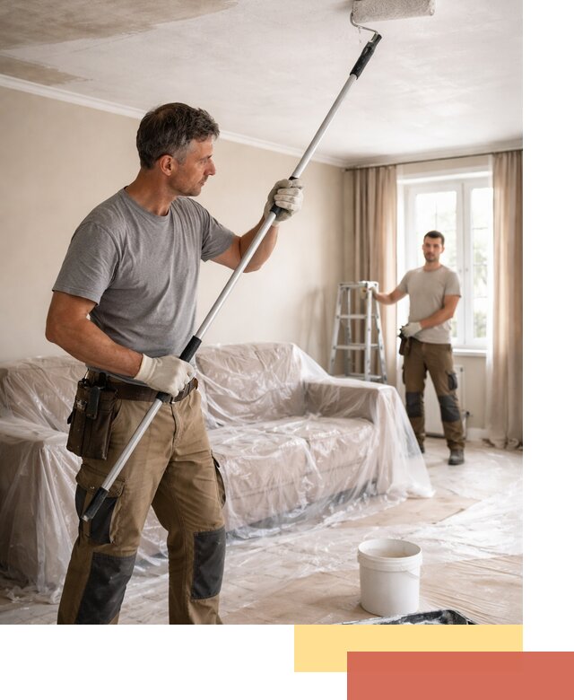 Грунтовка потолка в Лениногорске — подготовка под покраску и отделку