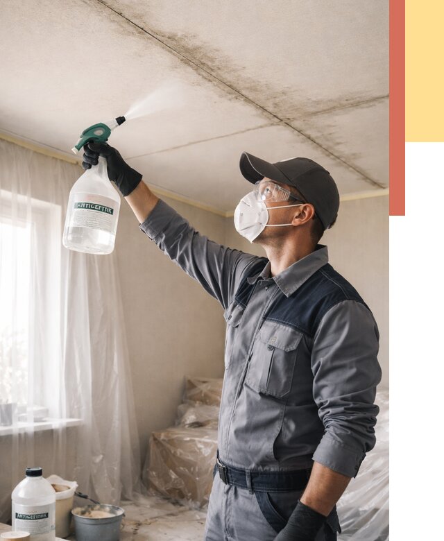 Антисептическая обработка потолка в Лениногорске от 2580 руб. | ОТДЕЛОЧНИК-Лнр