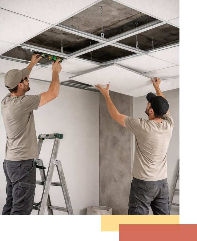 Монтаж потолка Армстронг под ключ в Лениногорске
