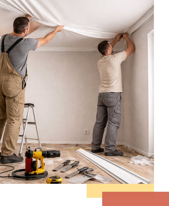 Монтаж ПВХ натяжного потолка в Лениногорске качественно и быстро