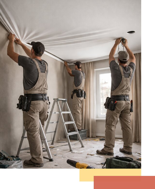 Монтаж матового натяжного потолка в Лениногорске качественно и быстро