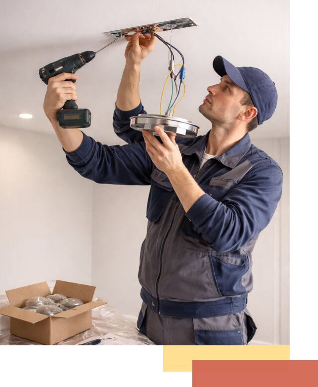 Установка люстры в натяжной потолок в Лениногорске