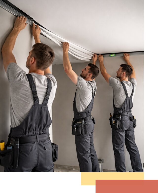 Теневые натяжные потолки в Лениногорске: монтаж и отделка быстро и качественно