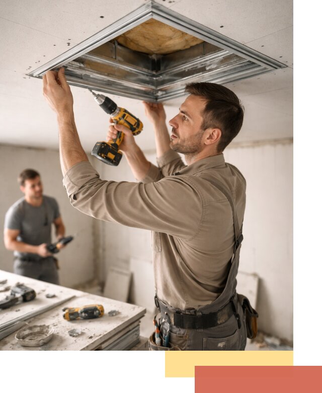 Монтаж люка в потолок из ГКЛ в Лениногорске