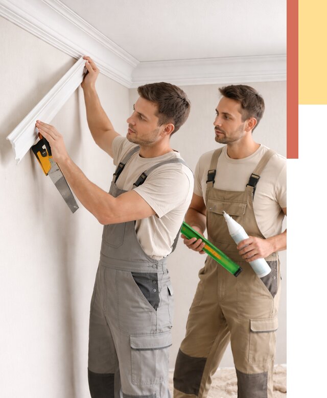Монтаж потолочного плинтуса в Лениногорске от 2374 руб. — быстро и недорого | ОТДЕЛОЧНИК-Лнр