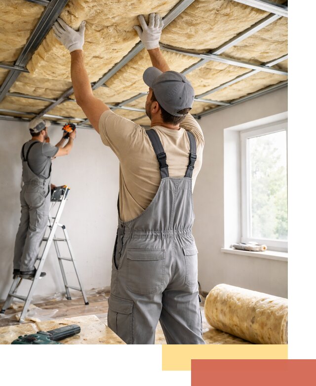 Утепление потолка под ключ в Лениногорске качественно и быстро