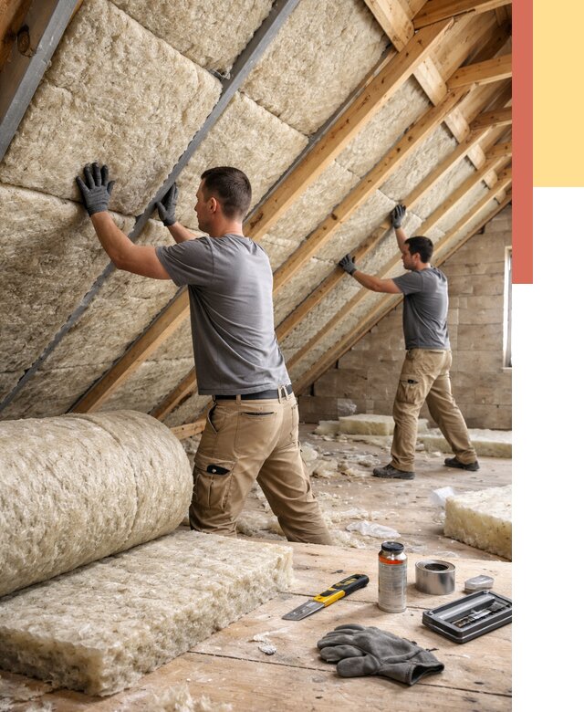 Утепление потолка минватой в Лениногорске от 1496 руб. — быстро и недорого | ОТДЕЛОЧНИК-Лнр