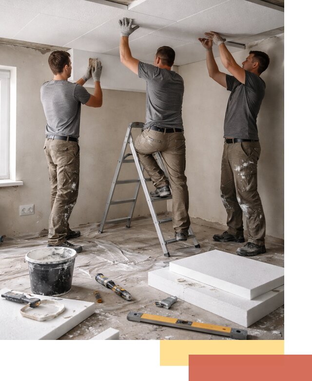 Утепление потолка пенопластом в Лениногорске быстро и качественно