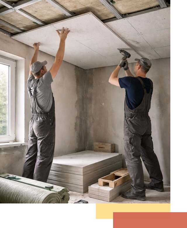 Шумоизоляция потолка панелями ЗИПС в Лениногорске